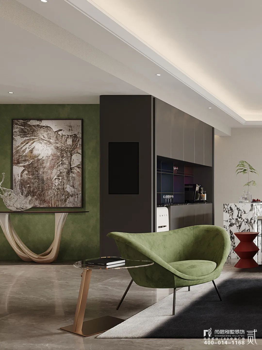 中国府 x 尚层作品 | 90后帅哥独享的178㎡现代大平层，用软装为家注入灵魂！-10