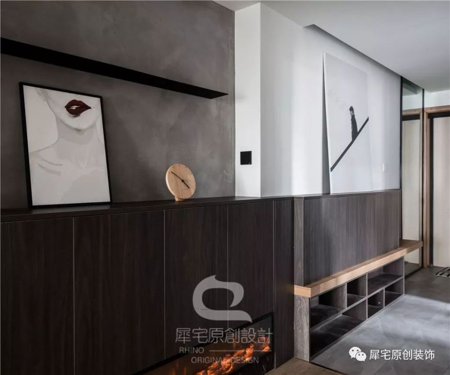 水泥灰++ 木色,140 平三房改四房,展现侘寂之美-30