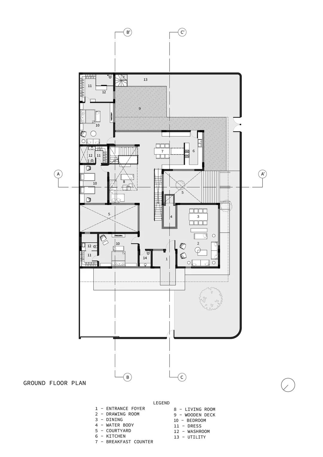 窄砖房丨印度特里凡得琅丨Srijit Srinivas  ARCHITECTS-58