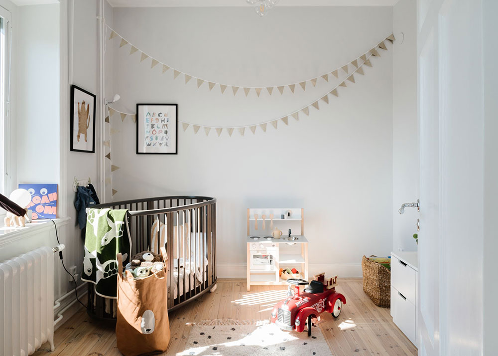 北欧风格瑞典公寓,温馨明亮的湾窗设计-13