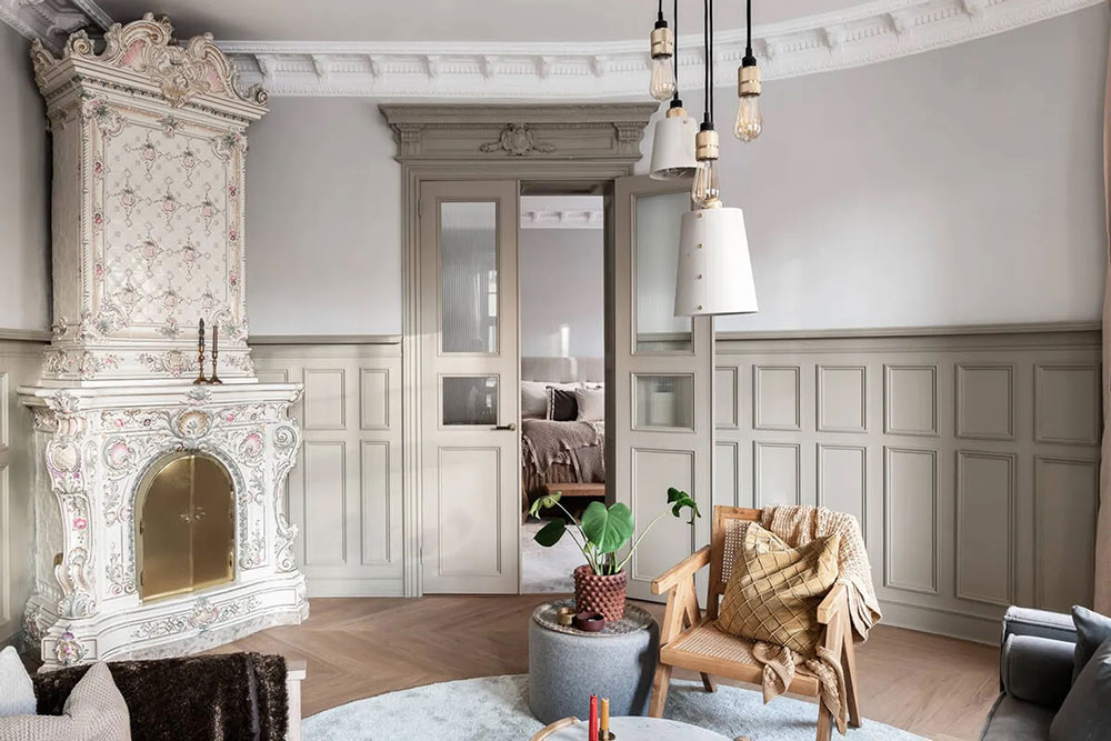 斯德哥尔摩现代经典公寓的优雅设计-6