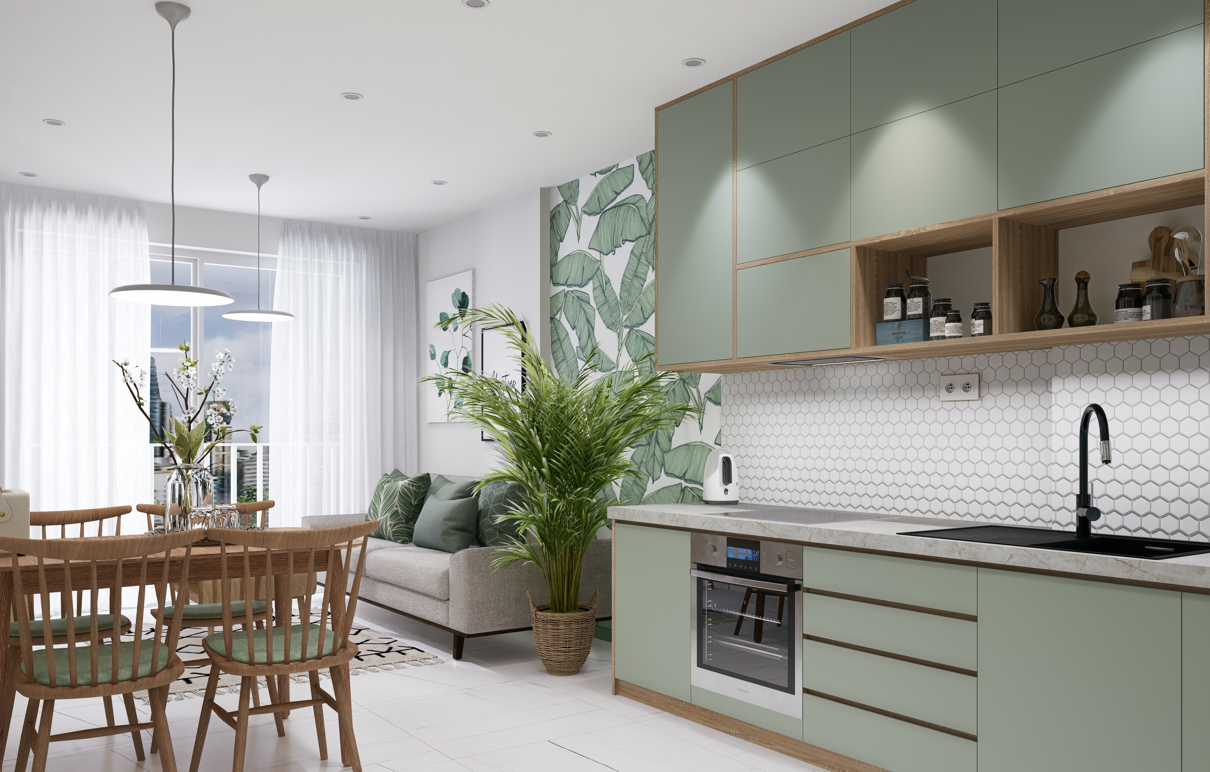 Green living area-0