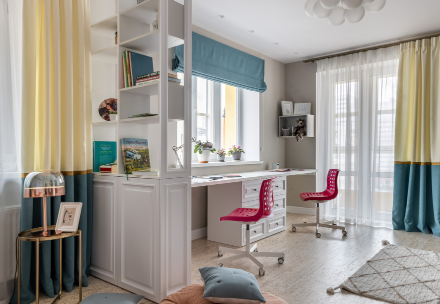 两位女孩的儿童房室内设计丨俄罗斯萨马拉-19