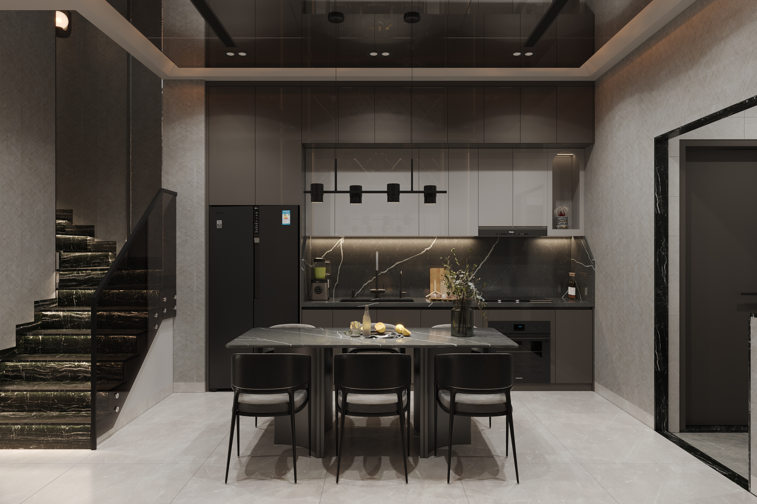 Livingroom and kitchen models luxury-8