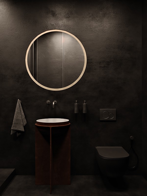 125㎡黑色系住宅设计 超酷！-16