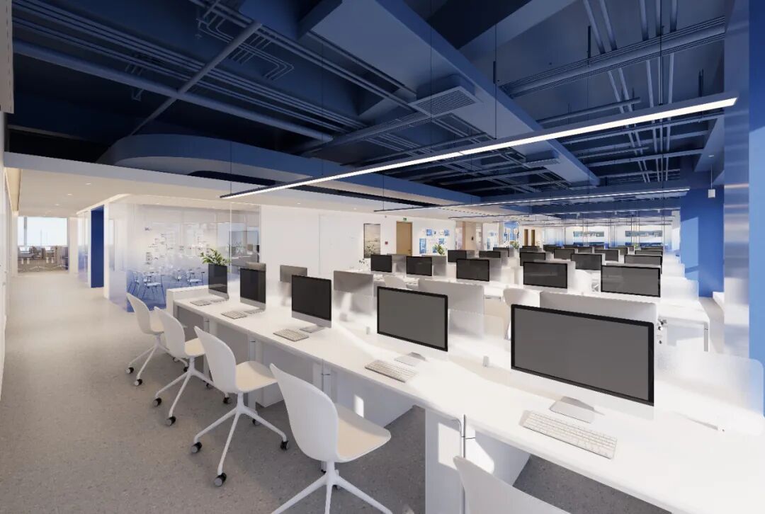 LKDESIGN丨国信会视集团办公空间设计案例-41