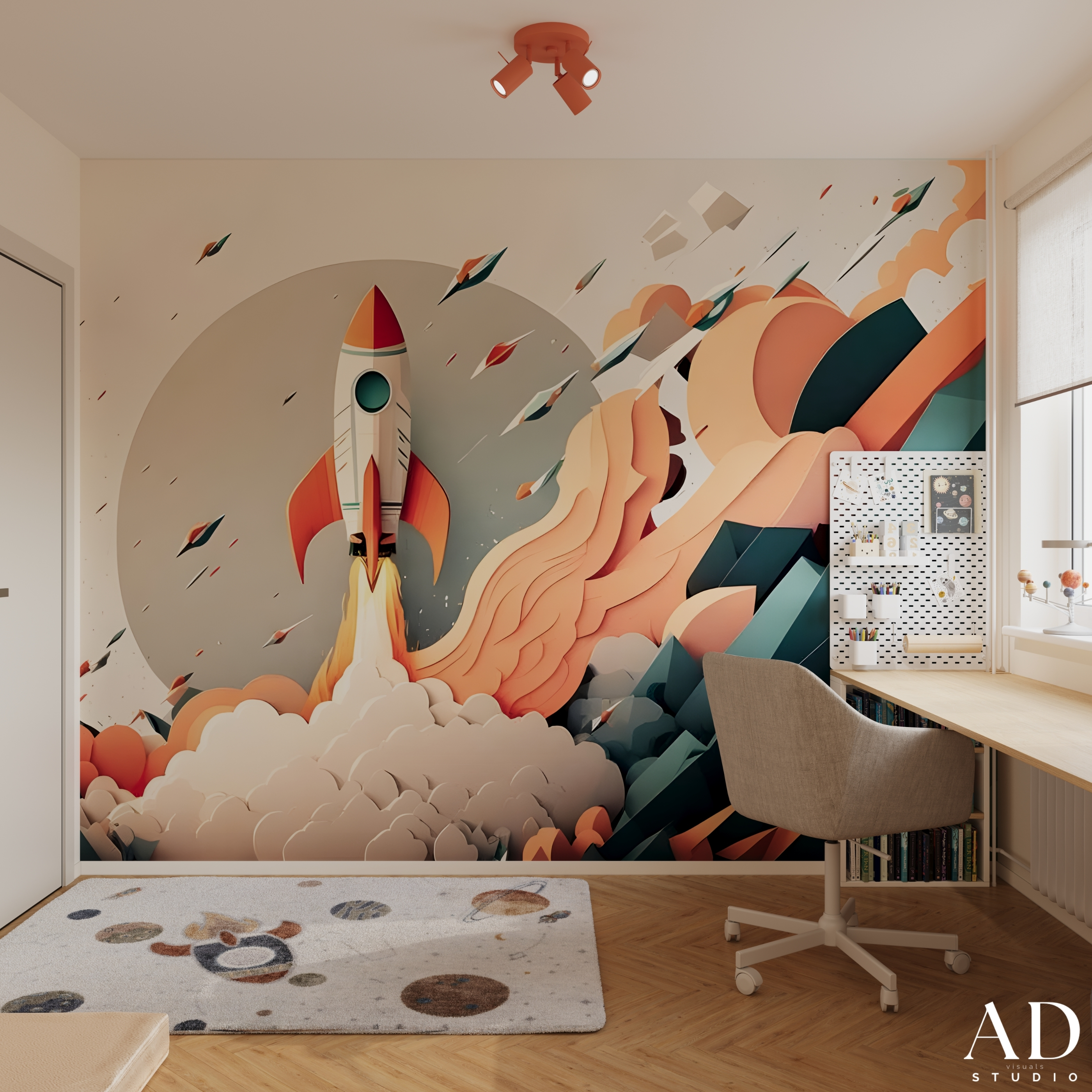 8.25 m² Boy’s Room — Space-Themed Inspired-7