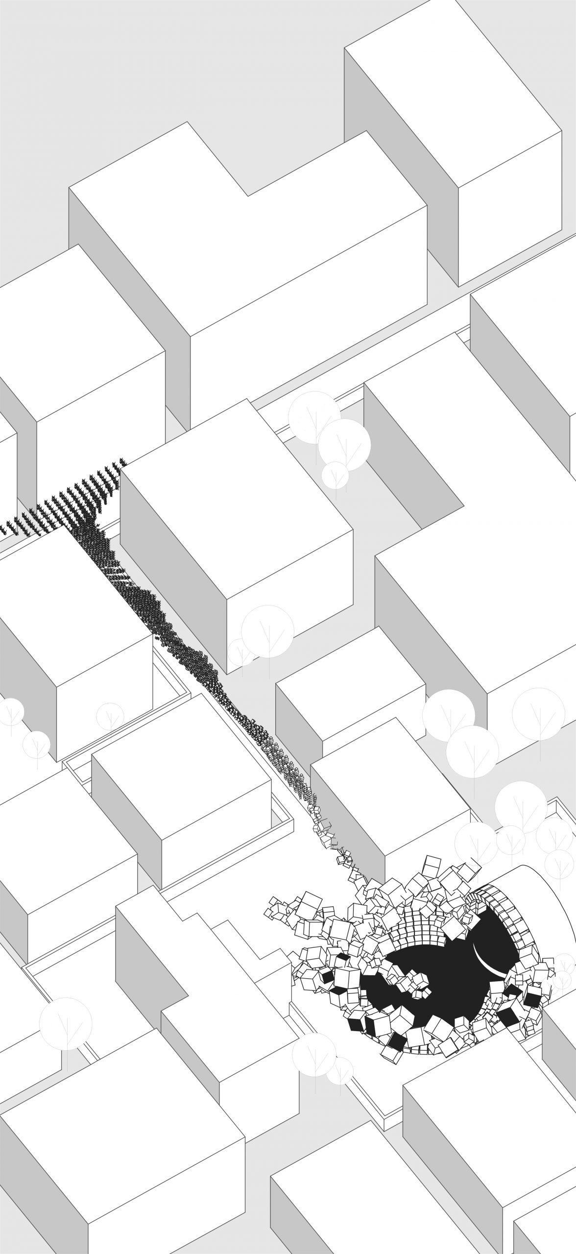 印度杜尔迦女神节临时装置，受困的飞鸟 / Abin Design Studio-7