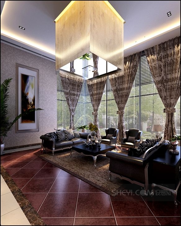 北京富力湾 E50 别墅新古典风格设计-8