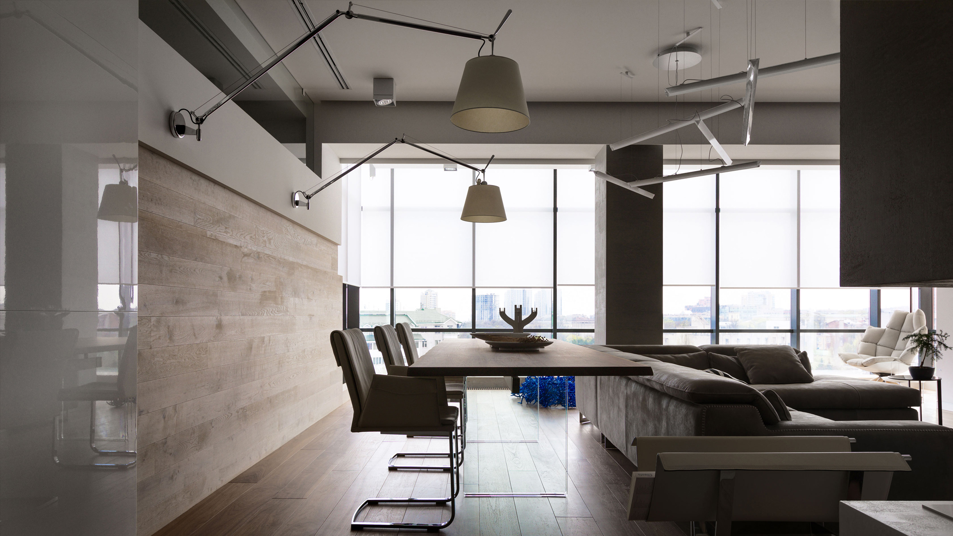 乌克兰绿象公寓 | 儿童区与私密空间的完美划分-1