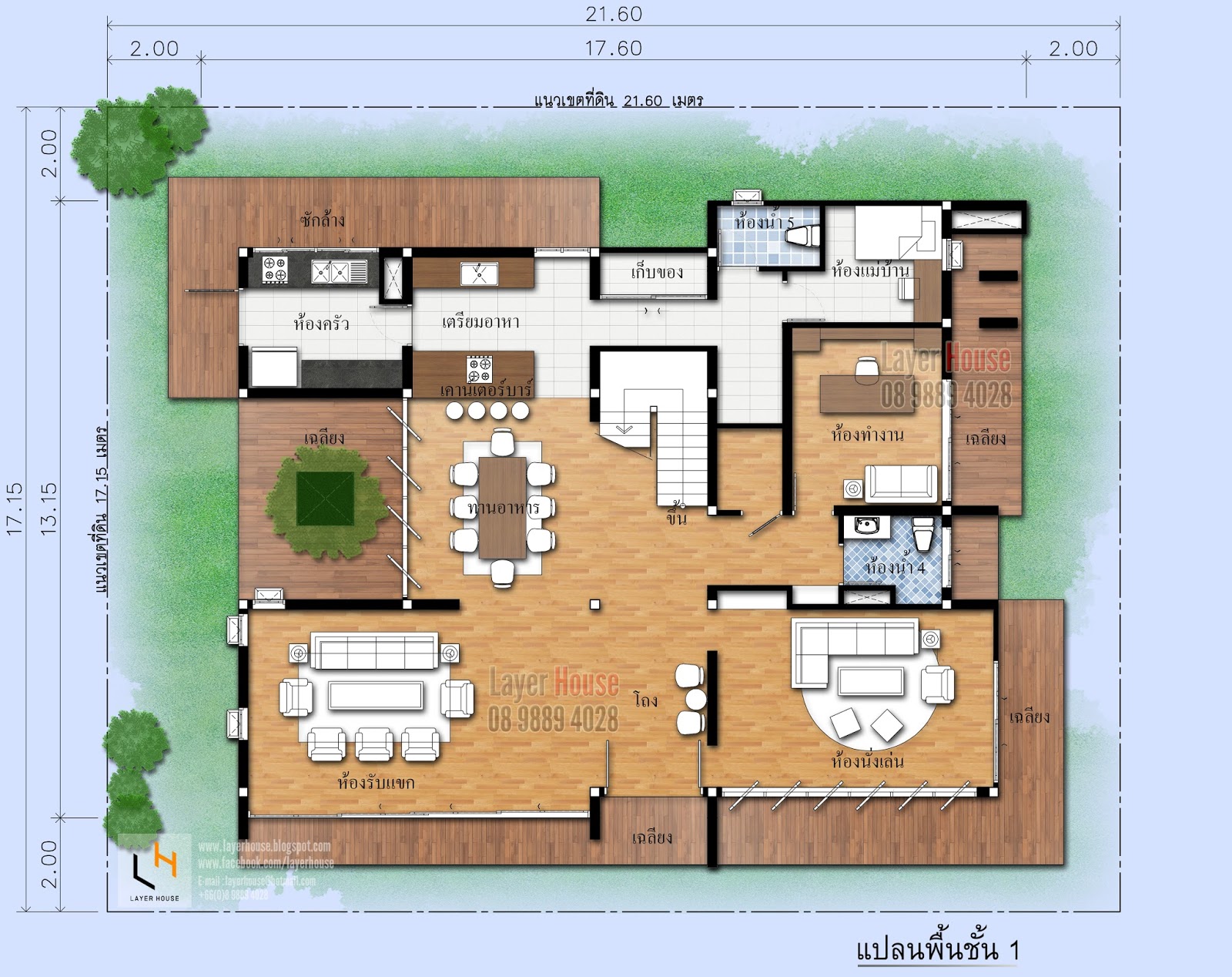 17·13m带4卧室的房屋设计方案丨Layer House（泰国）-41