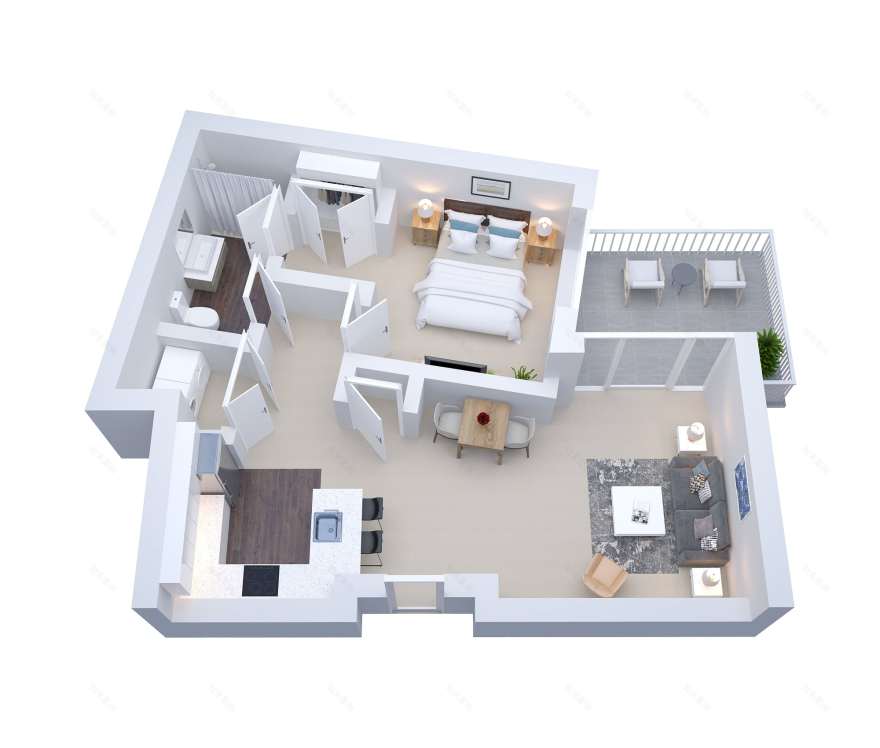 三维楼层平面渲染服务丨The 2D3D Floor Plan Company-15