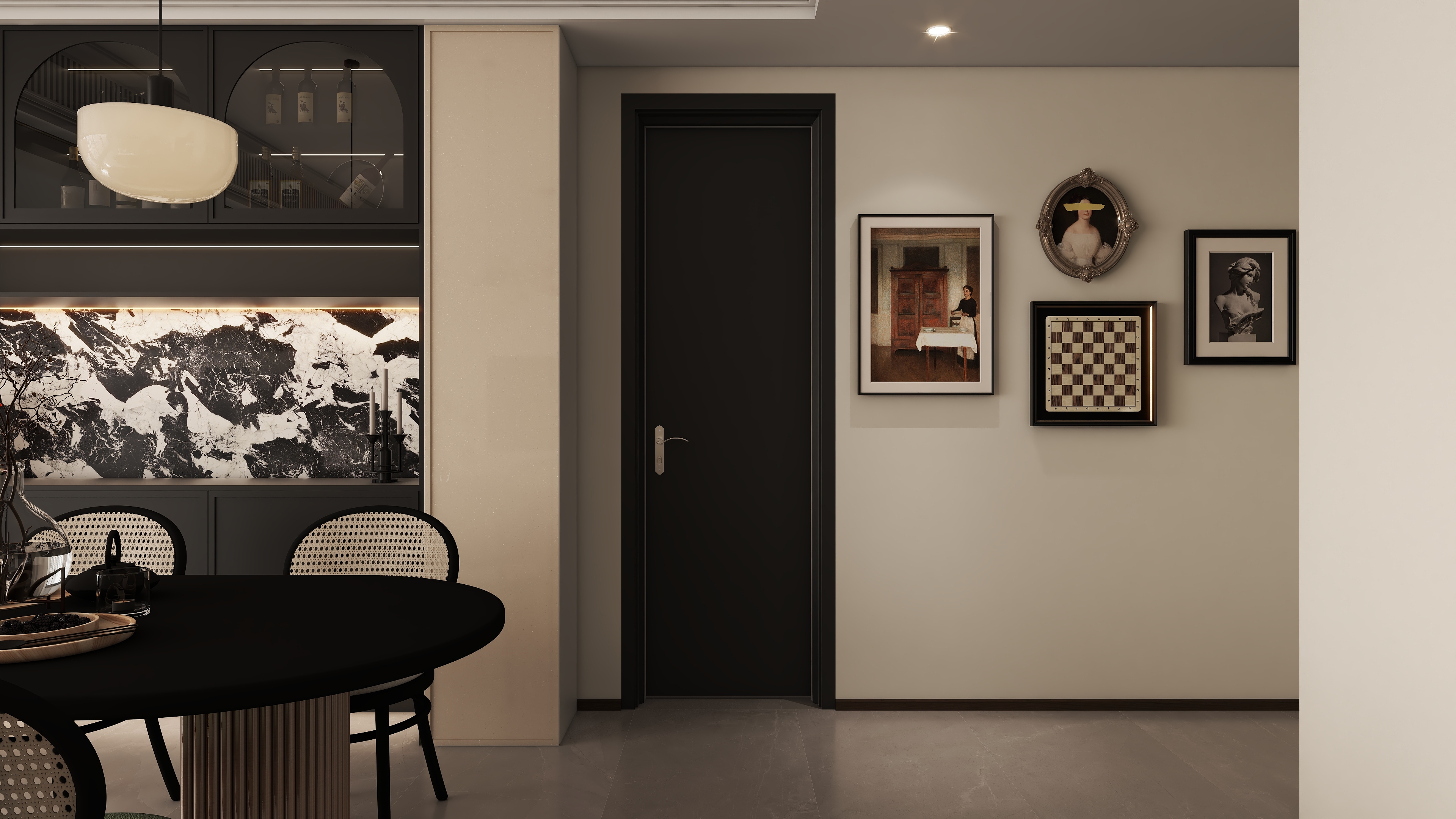 法式复古平层设计-3