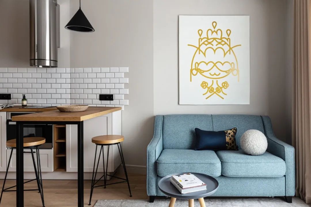 32㎡单间公寓设计丨Anna 和 Dmitry Korobko-14