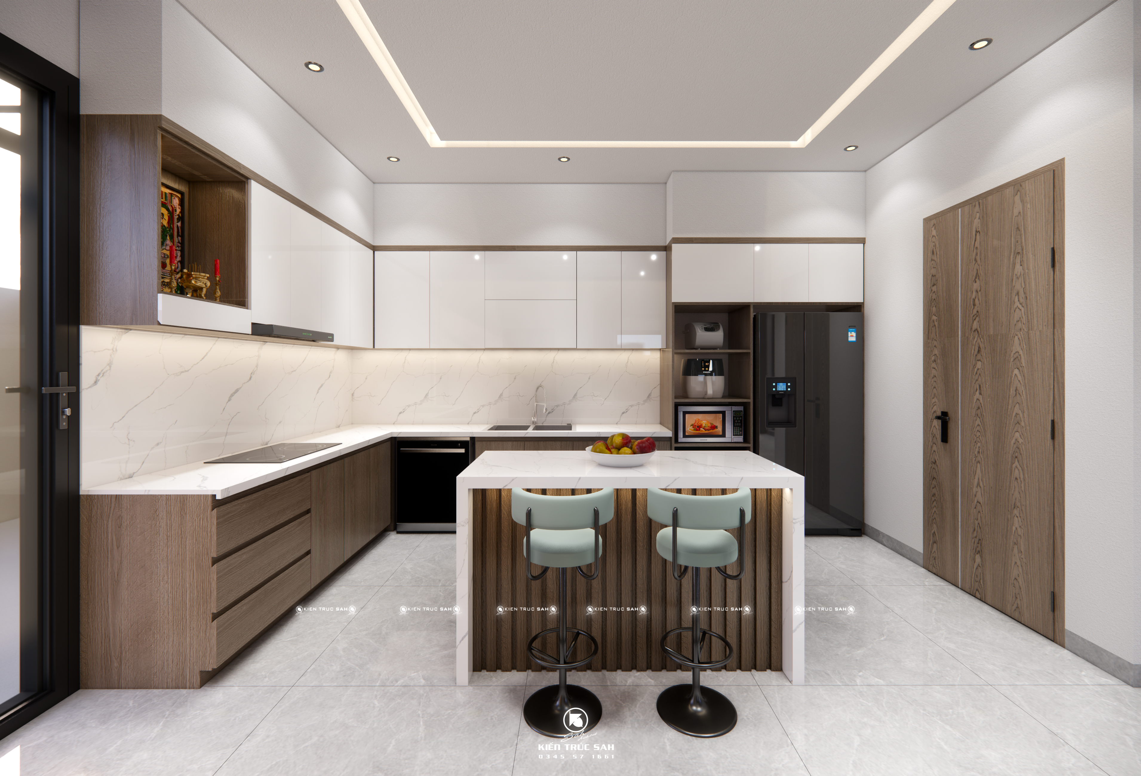 LIVING ROOM & KITCHEN DESIGN SPACE-8