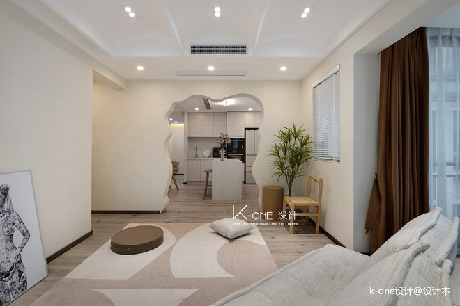 45万元二居122平米装修案例·效果图  日系·美作-14