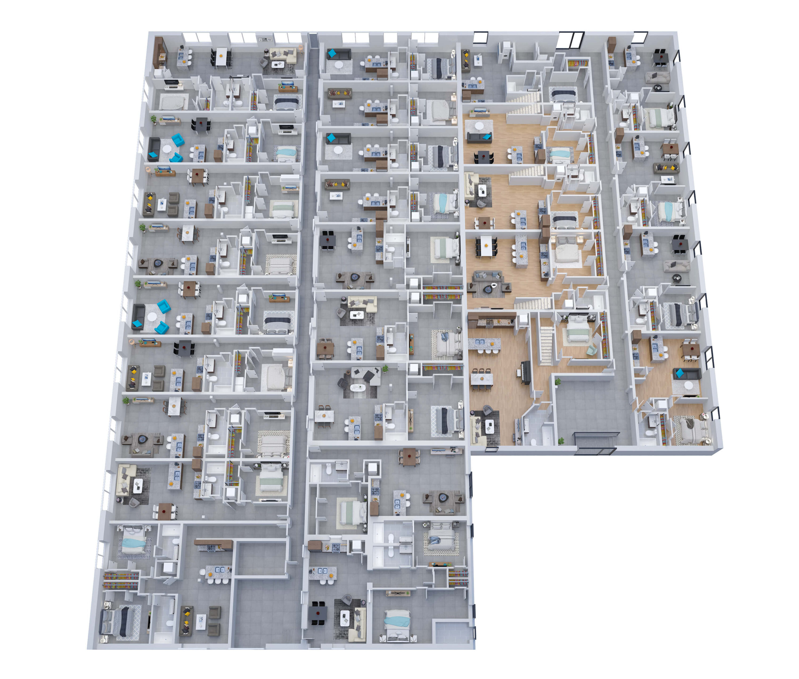 3D 渲染建筑计划丨The 2D3D Floor Plan Company-21
