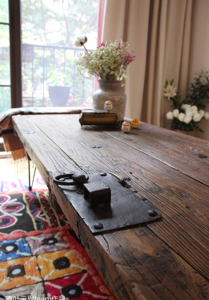 10 公分实木厚板床头柜,85 平米小户型大改造-19