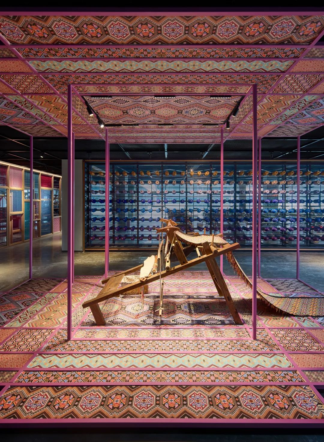 乖幺妹土家织锦企业馆及织锦工场丨中国张家界丨风合睦晨空间设计-48