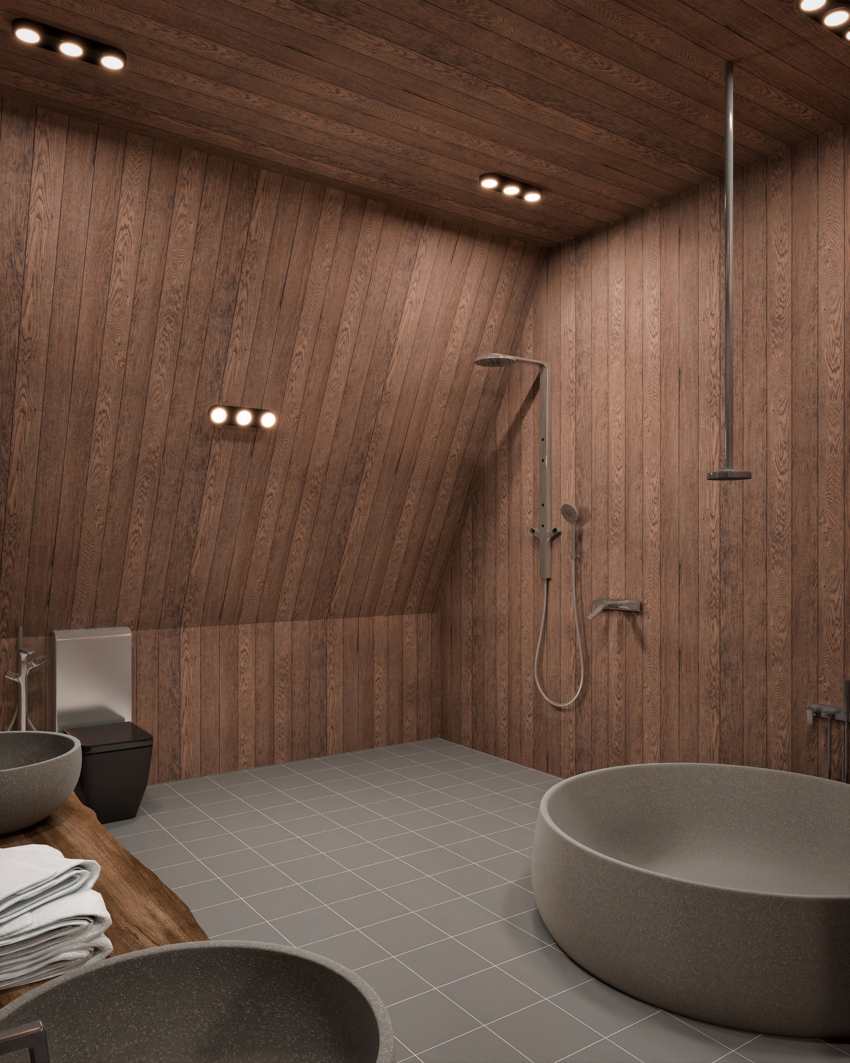 Modern Aframe cabin l interior design-3