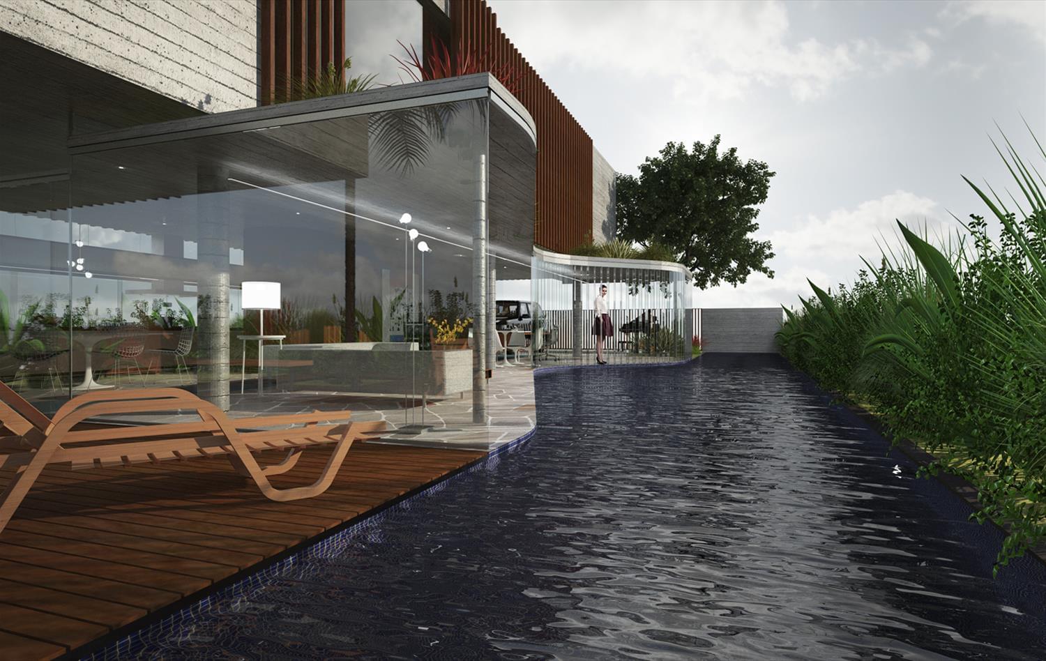 巴西 Lindgren Arquitetos 设计独特住宅，室内外空间完美融合-3