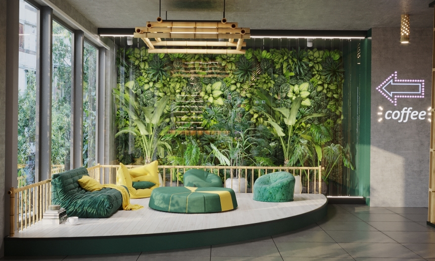 竹子办公室·大厅餐具室-17