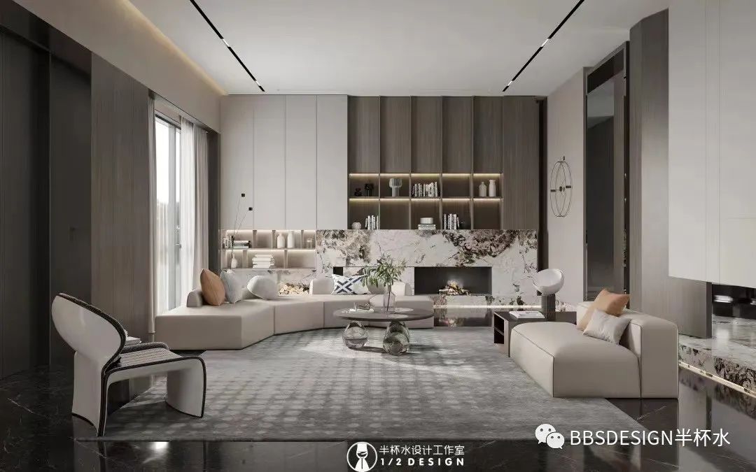 碧桂园云顶 220㎡简约住宅丨中国宁波丨BBSDESIGN 半杯水-54