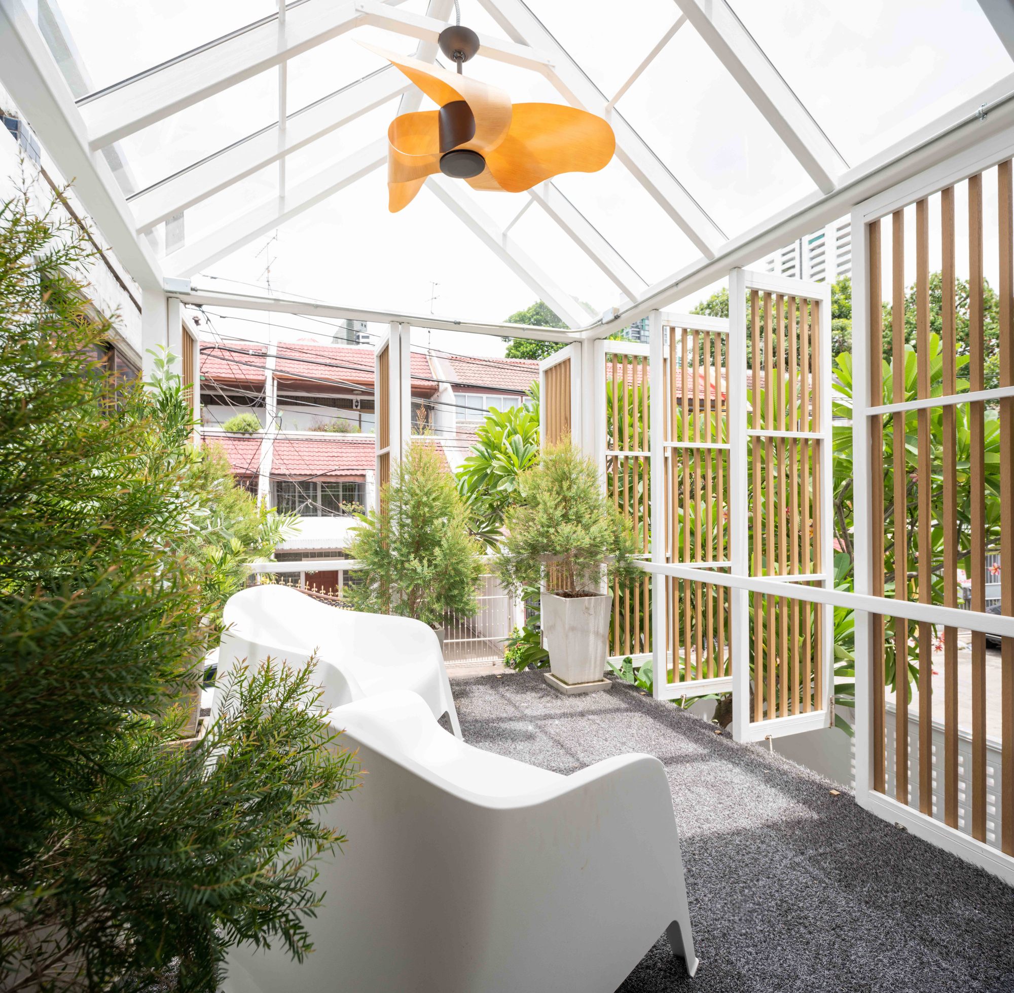 曼谷双宅别墅,灵活空间与自然融合-3