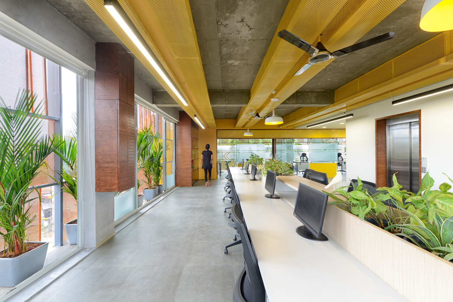 This Office in Hyderabad Repurposed an Existing On-site Concrete Structure | Spacefiction Studio-5