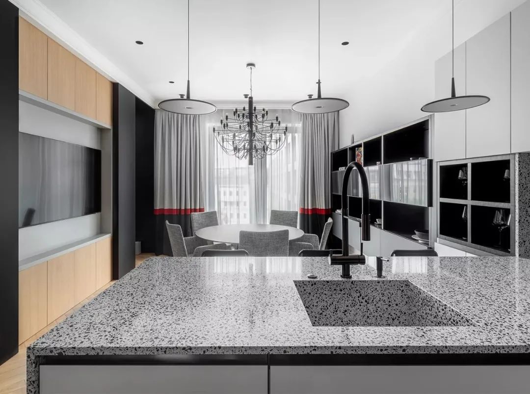 黑白魅力 · 120㎡艺术空间设计丨Alexandra Burmistrova-15