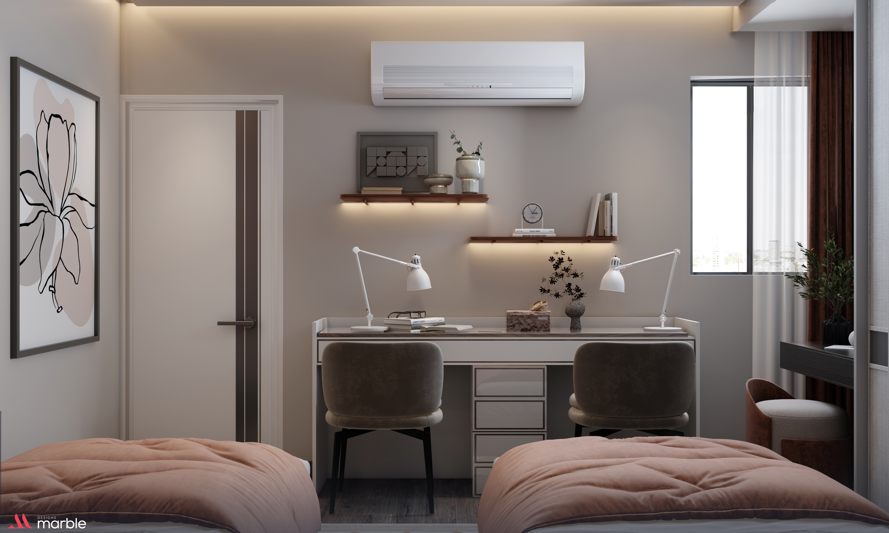 女孩卧室丨埃及开罗丨Rana Hamdy-7