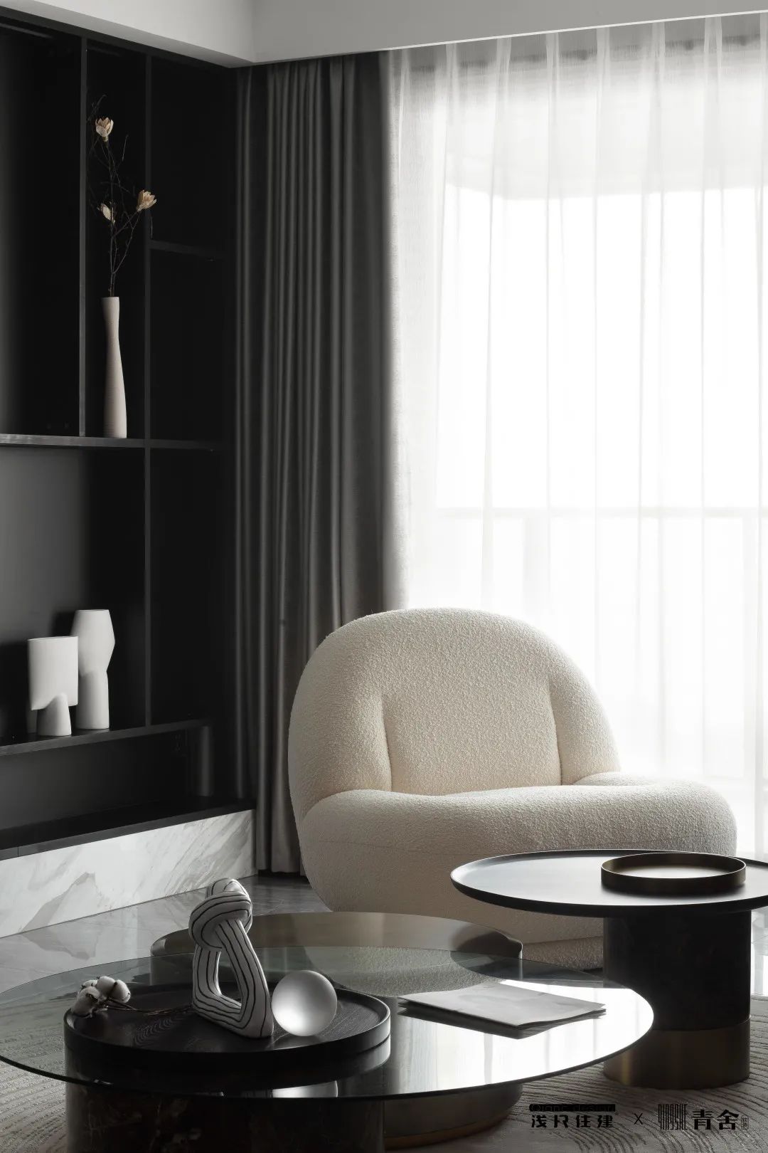 摩登撞色美宅 · 湘江壹号极致奢华空间丨浅尺住建-36