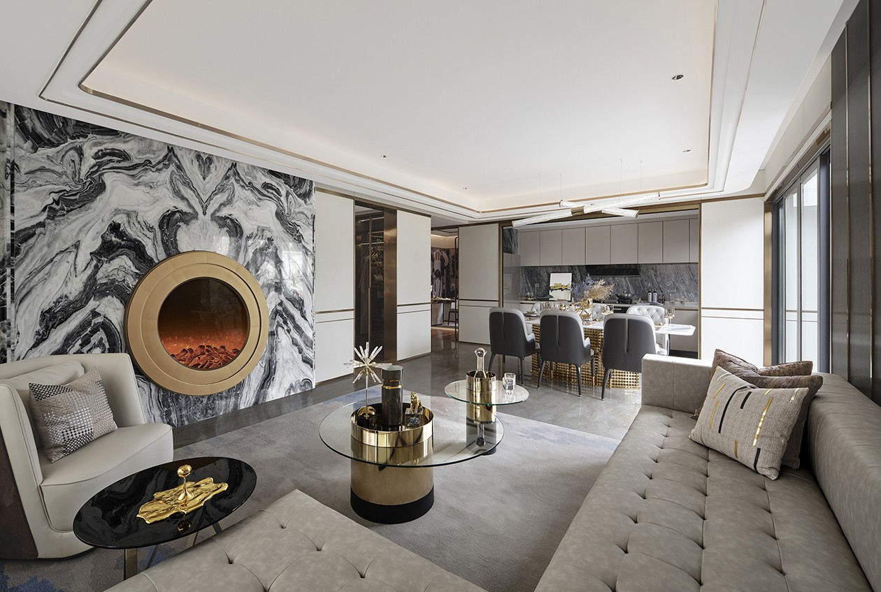 现代奢雅与极简主义的完美融合丨中国贵州丨重庆米修室内设计有限公司-2