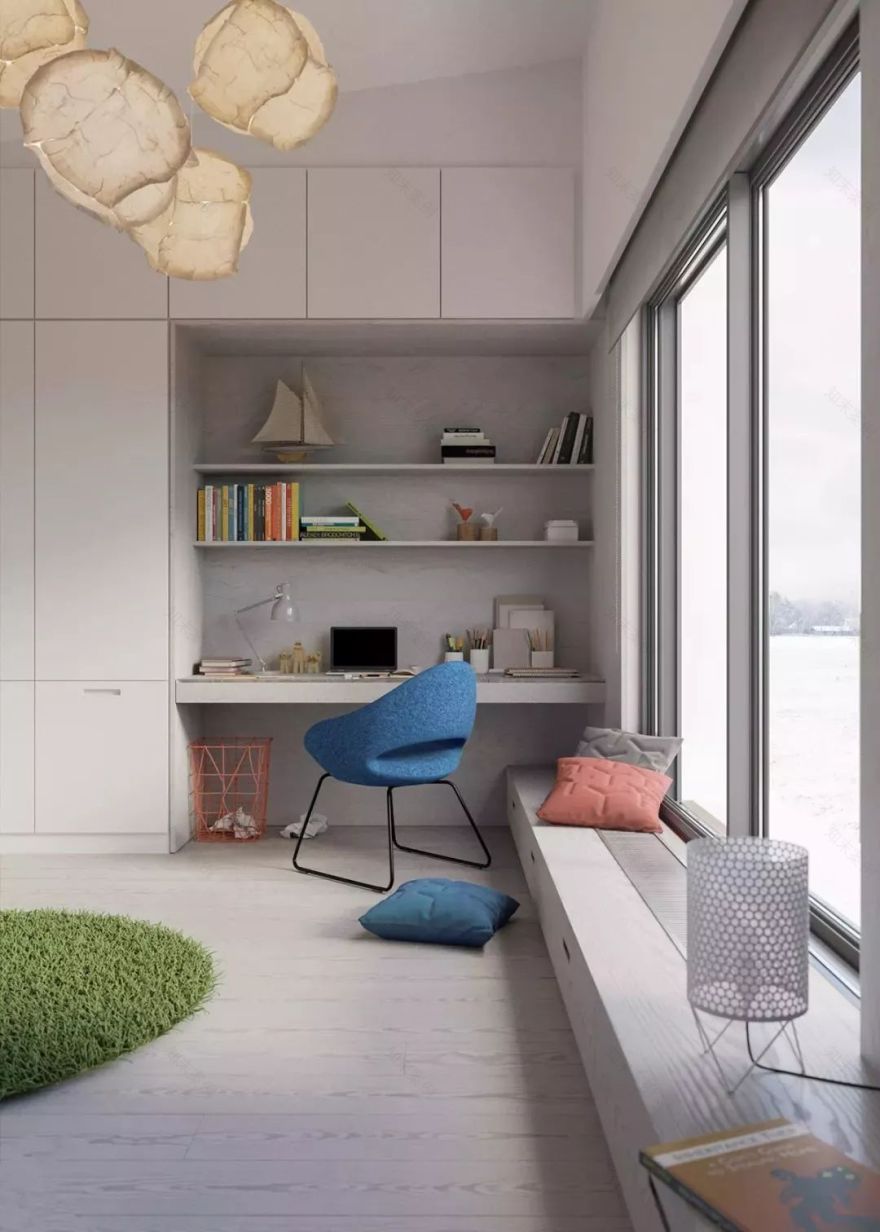 儿童房设计 | 不同年龄段的孩子,打造专属成长空间-39