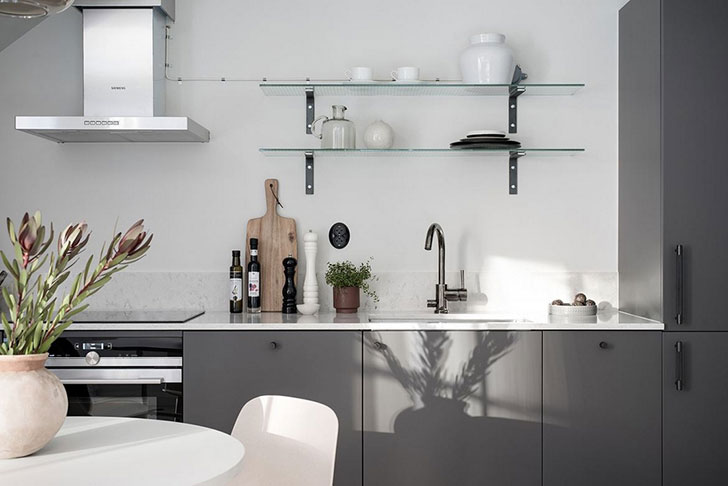 斯德哥尔摩一居室公寓 | 柔美室内设计-9