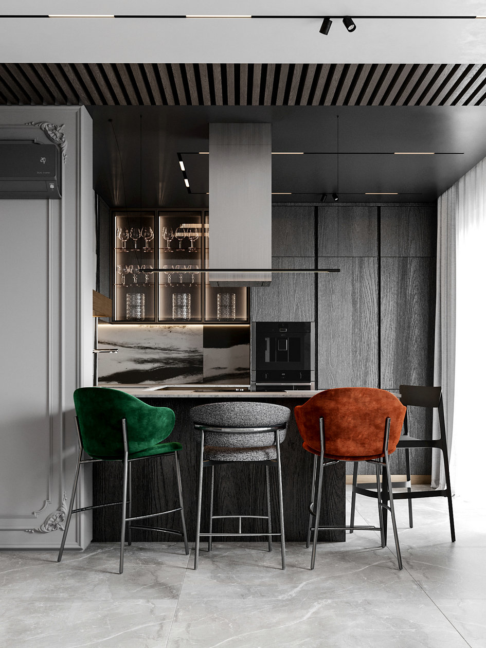 高级灰色系公寓设计-9