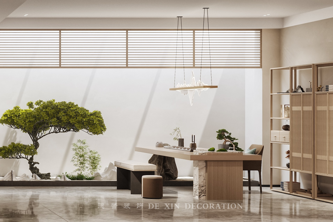 宋式美学的新中式别墅 · 侨建御溪谷丨德馨装饰-32