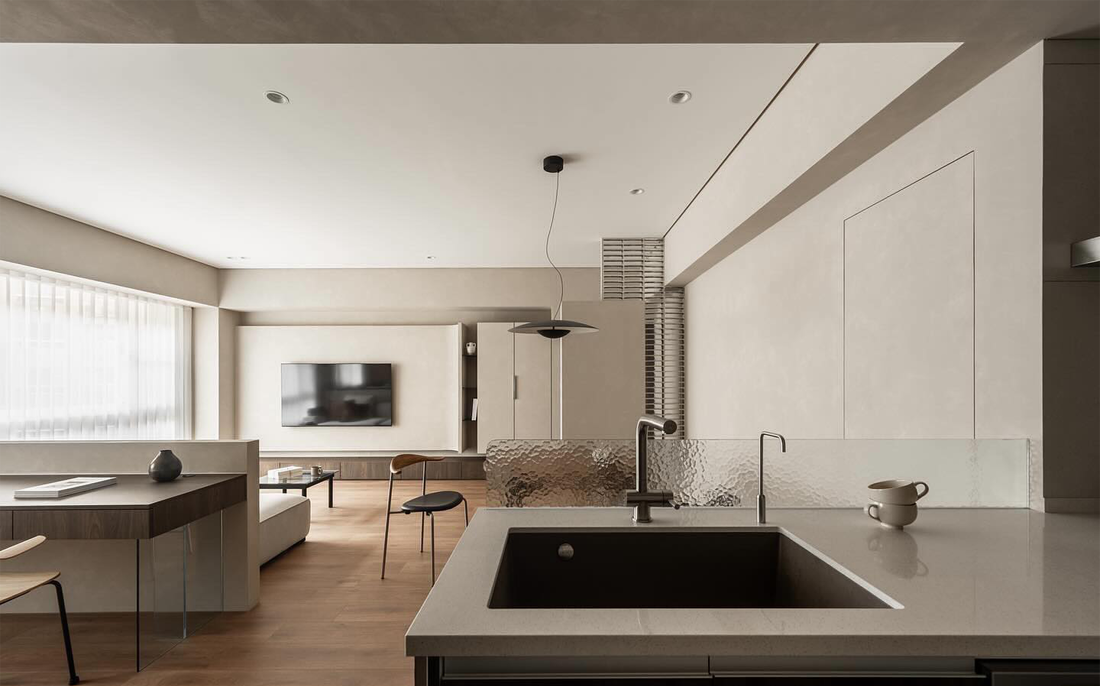 客厅书房一体LDK设计·打造干净极简小家-35