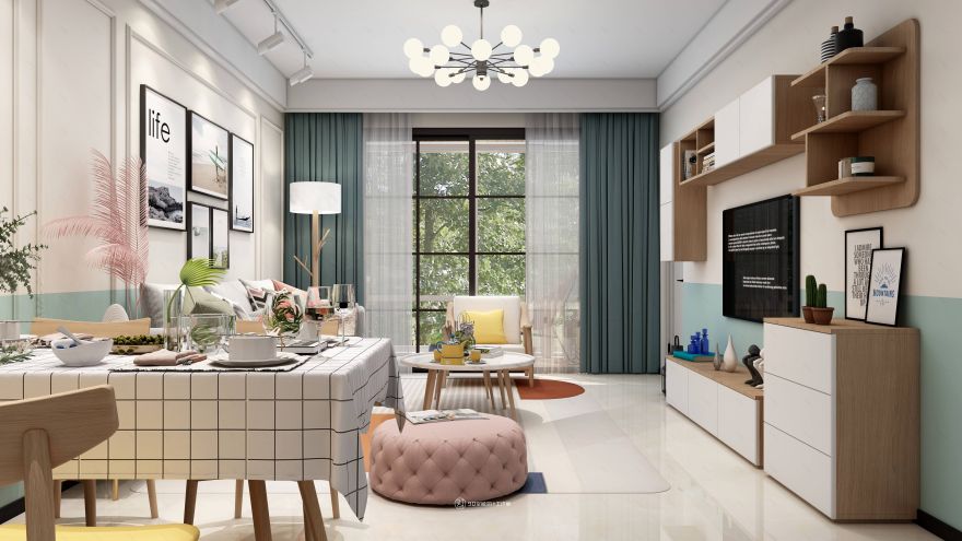 锦鲤附体 · 98 平方北欧风格设计-10