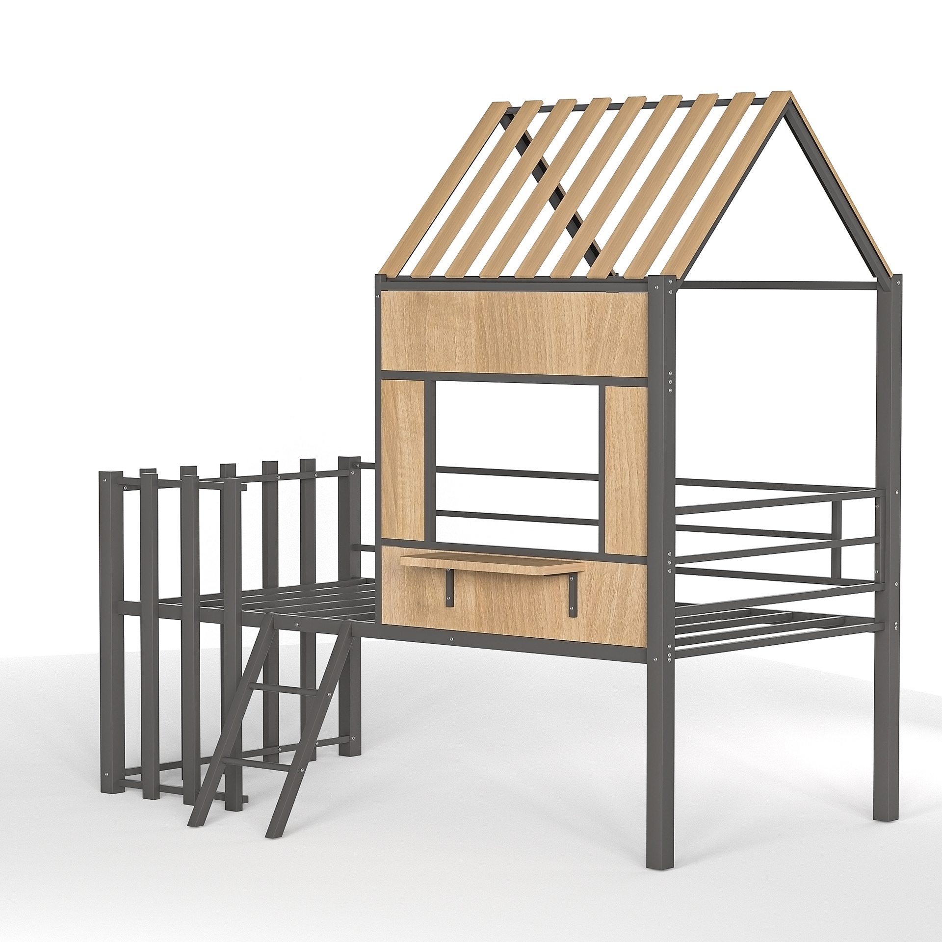 时尚简约风儿童床-4