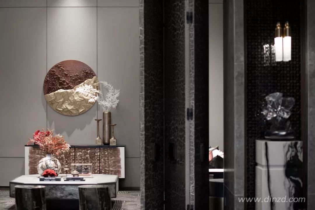 天津津门大院售楼处 | 古韵墨色与现代材质的完美融合-59