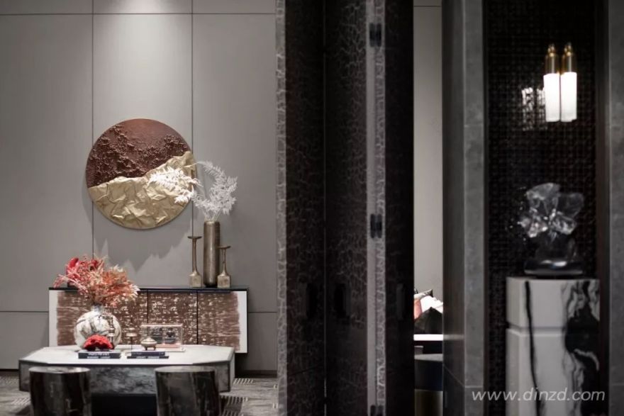 天津津门大院售楼处 | 古韵墨色与现代材质的完美融合-59