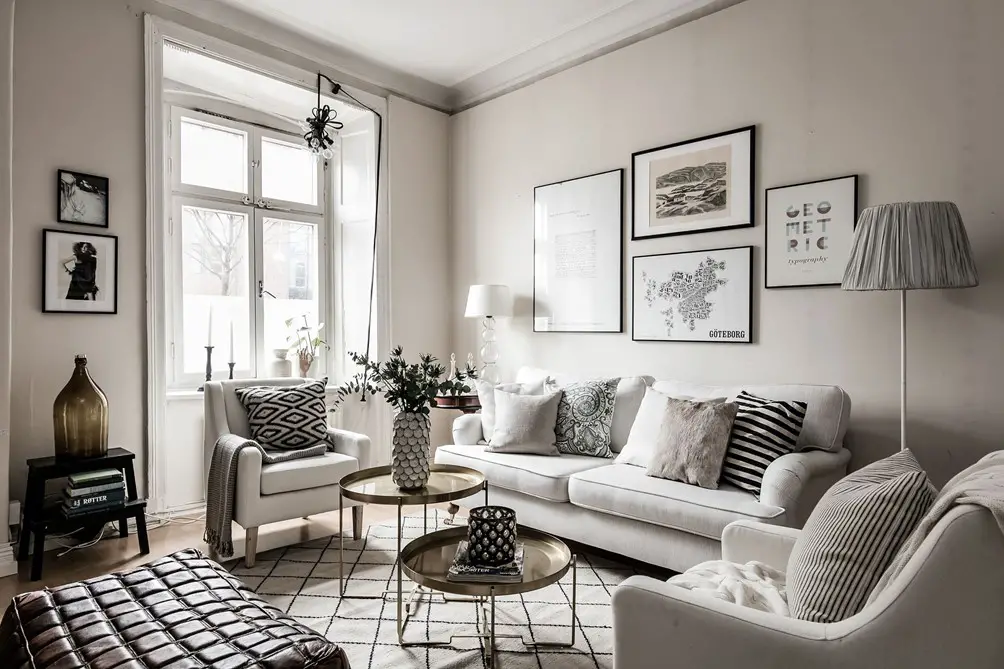 棕色调公寓 | 极简主义与民族元素的完美融合-2