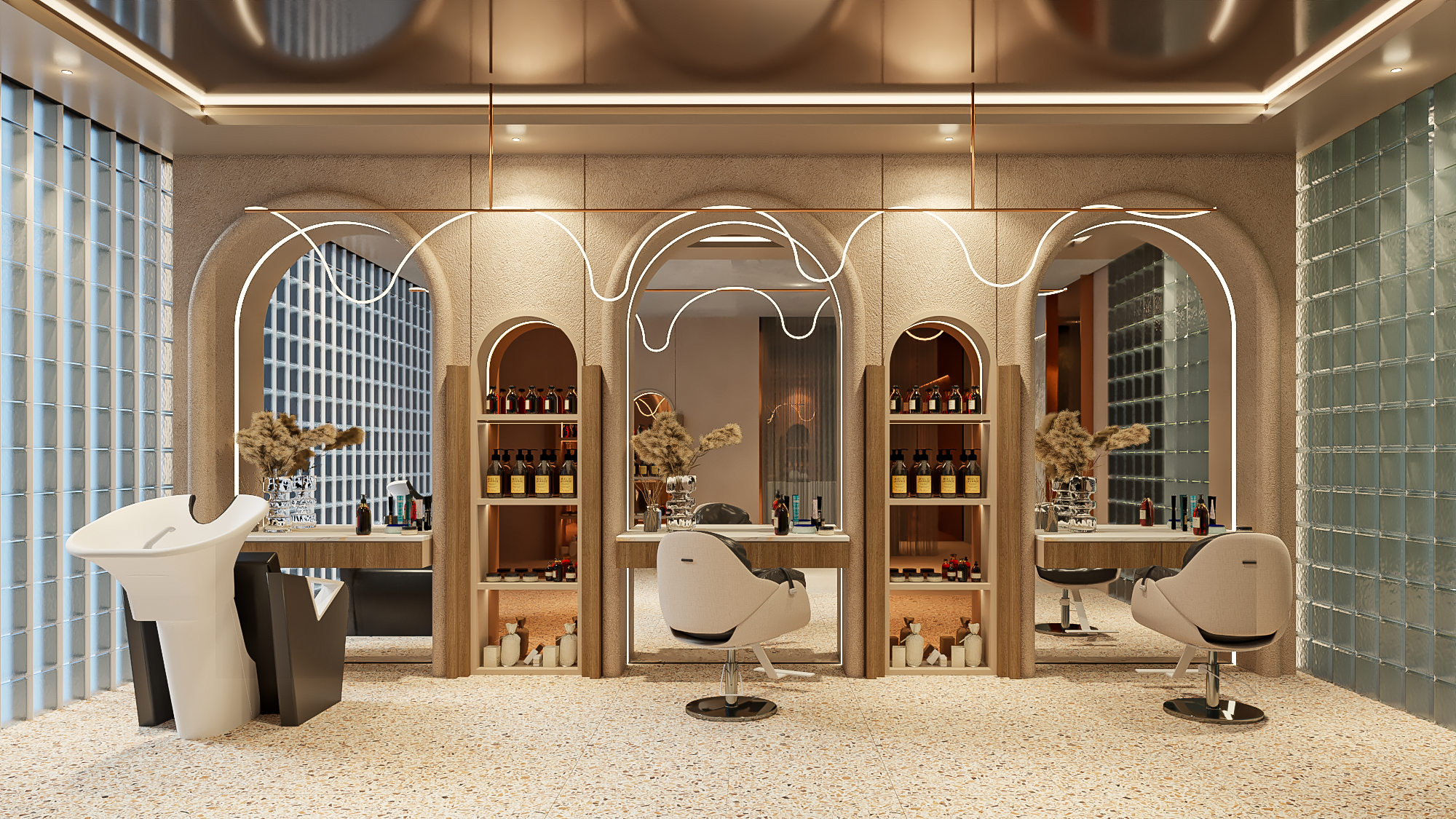 纳吉拉室内沙龙水疗馆丨印度尼西亚雅加达丨Jefri Angkasa,Indri Sisilia-0