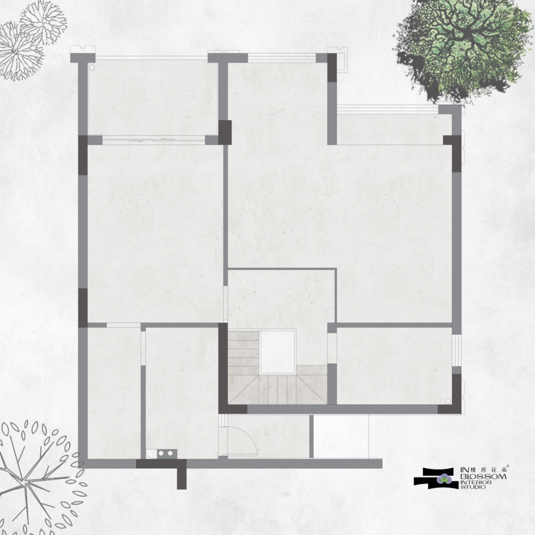 楼房花朵INBLOSSOM｜私宅实景案例｜龙湖麓宸200㎡现代法式下叠-59