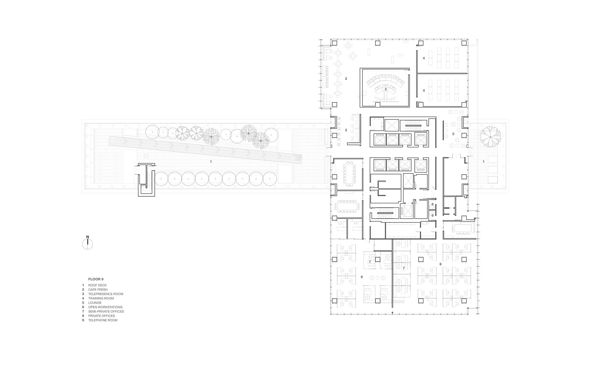 温哥华 TELUS 总部 | 现代办公空间的绿色与艺术融合-63