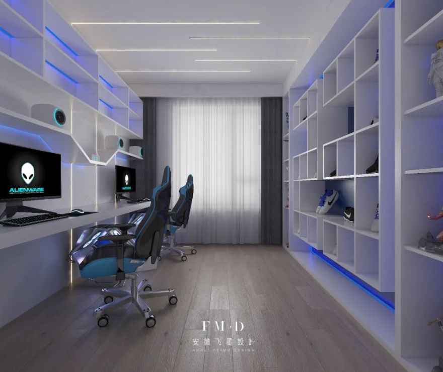 双人书房设计丨飞墨家-27