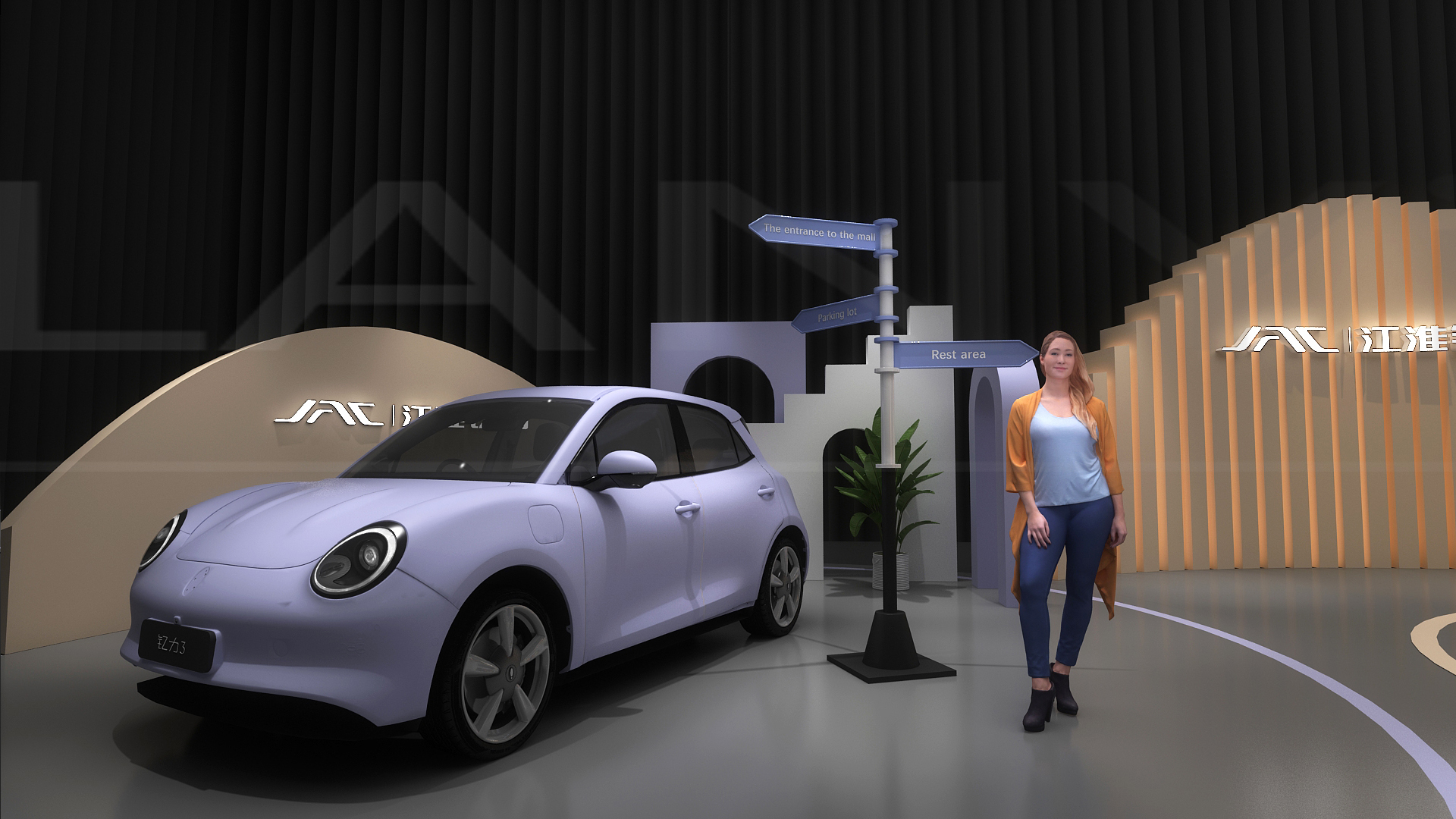 汽车活动直播展示空间设计-5