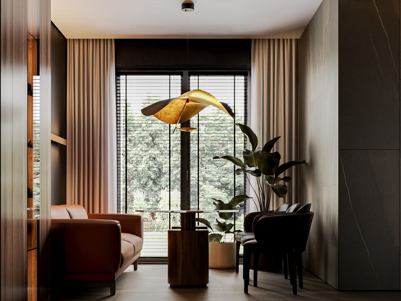 黑棕复古配色空间设计-89