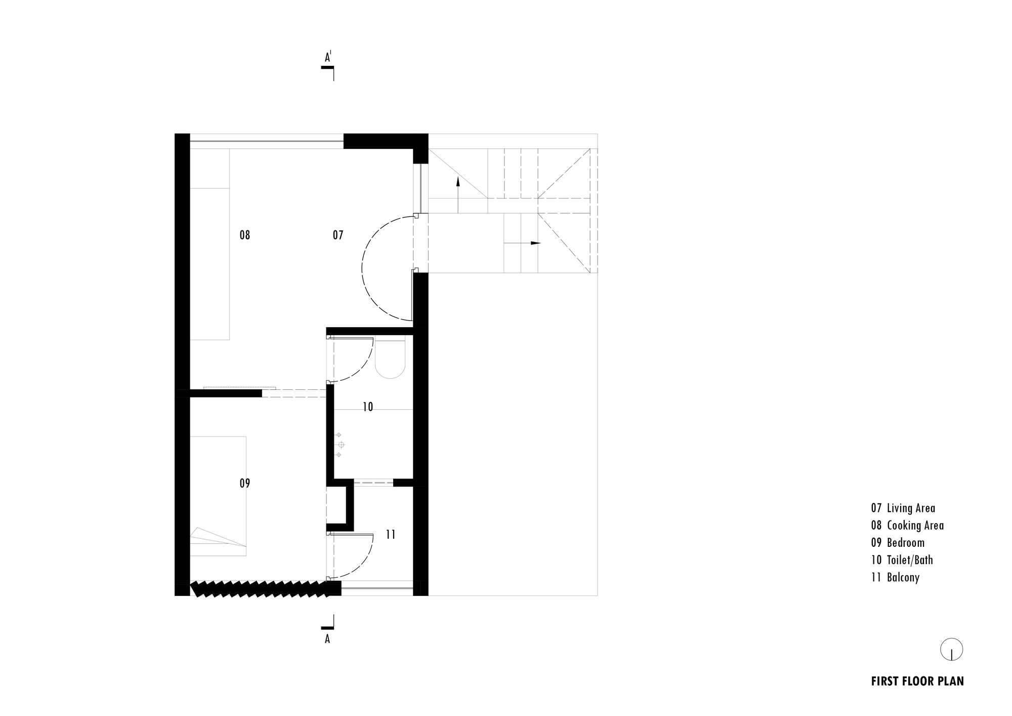 300 平方英尺住宅丨印度丨HnP Architects-36